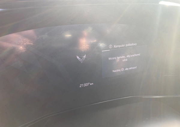 Chevrolet Corvette cena 459555 przebieg: 21337, rok produkcji 2020 z Reda małe 497